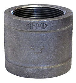 BLACK MALLEABLE IMPORTED 1&quot;
COUPLING