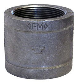 BLACK MALLEABLE IMPORTED 1/2&quot;
COUPLING