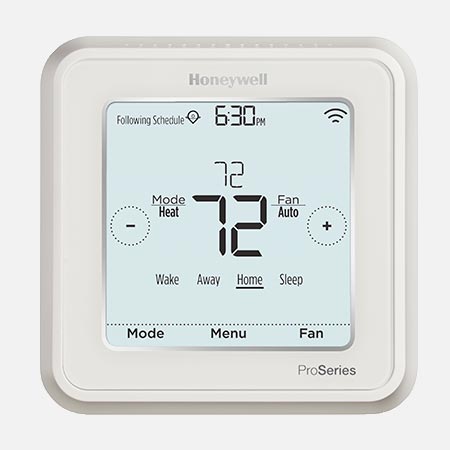 HONEYWELL LYRIC T6 PRO WIFI
3H/2C 7DAY/5-2, 5-1-1 OR NON
PROGRAMMABLE THERMOSTAT