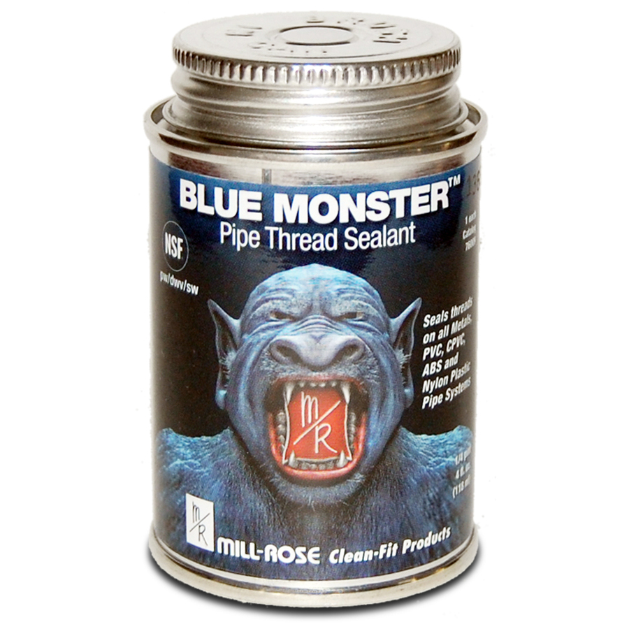 MILL-ROSE BLUE MONSTER
INDUSTRIAL GRADE THREAD
SEALANT HALF-PINT